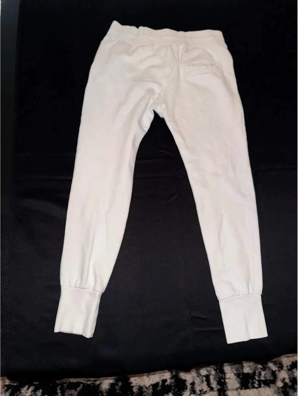 H&M Divided White Drawstring Jogger Sweatpants